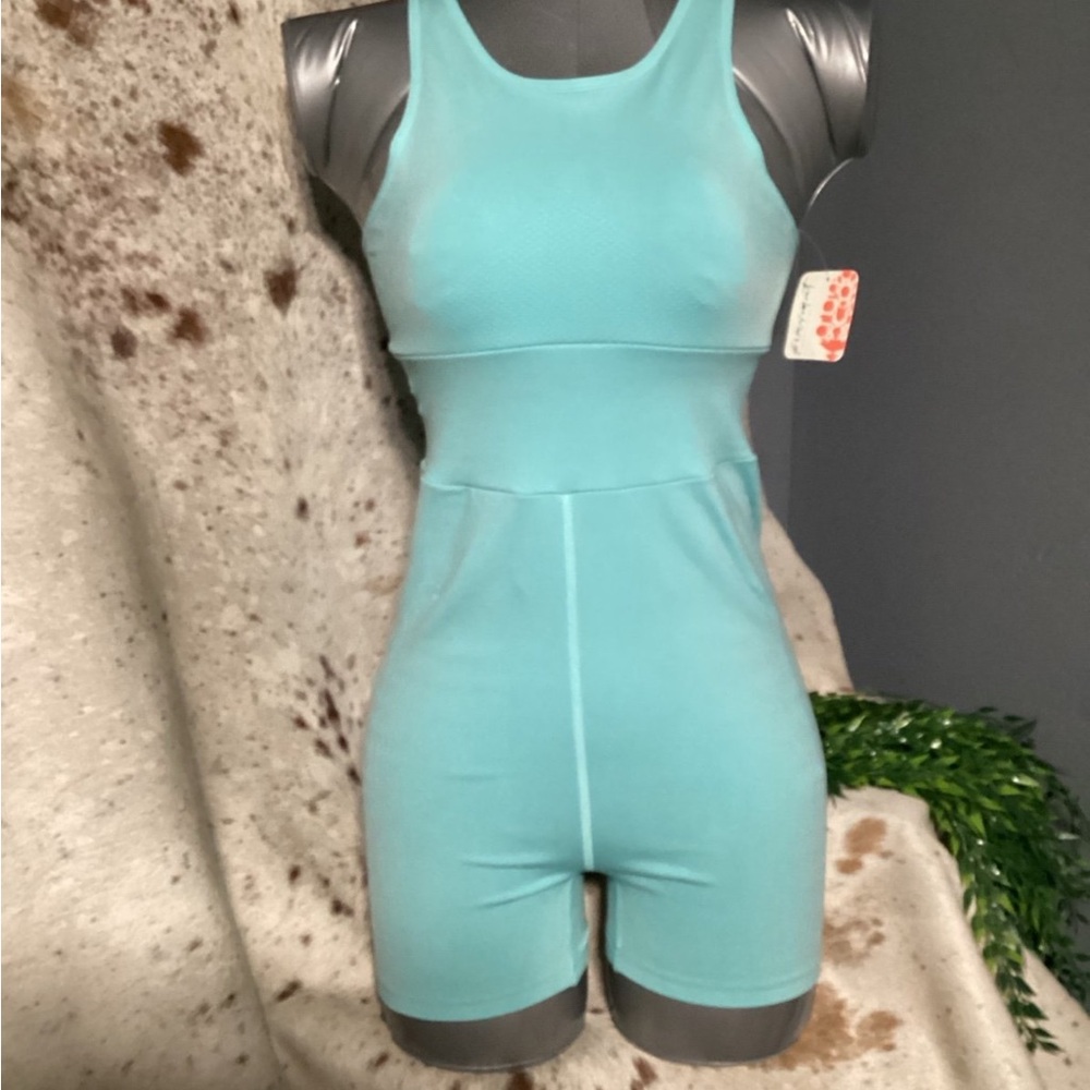 FP Movement by Free People Aqua Jumpsuit
